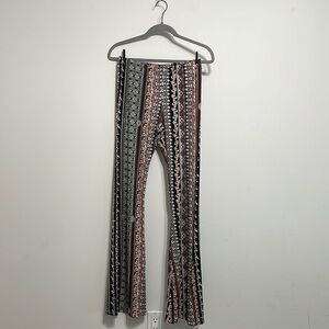 Love Tree Printed Flared Pants